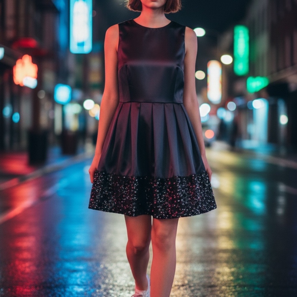 Taylor Black cocktail dress size 8